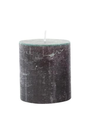 Свічка циліндрична candlesense decor rustic 75*70 33 год чорна