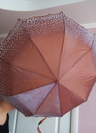 Женский зонт полуавтомат на 9 спиц