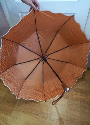Женский зонт полуавтомат на 9 спиц