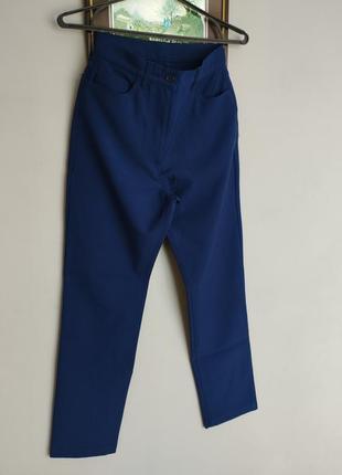 Синие классические брюки1 фото