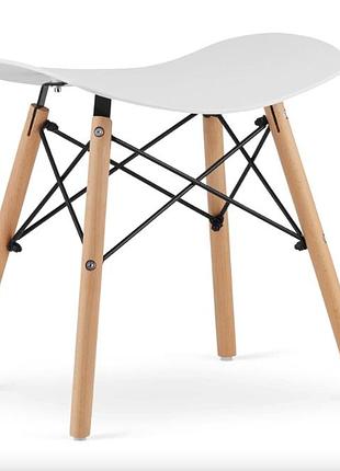 Табурет leobert corfu изогнут в скандинавском стиле белый