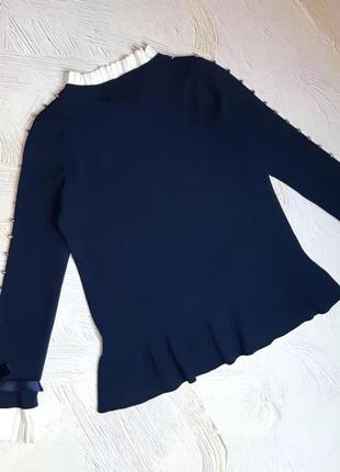 💝2+1=4 оригинальный темно-синий мягкий свитер laetitia mem, размер 48 - 503 фото