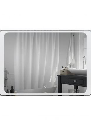 Зеркало qtap leo 1000х700 с led-подсветкой touch, диммер, рег. яркости qt1178141870100w