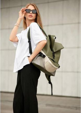 Жіночий рюкзак sambag renedouble хакі3 фото
