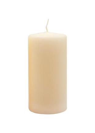 Свеча цилиндрическая candlesense decor 140*70 63 ч бежевый