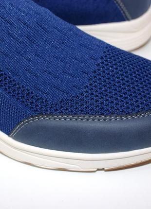 Легкие мужские текстильные кроссовки с нубуковой пяткой и носком.8 фото