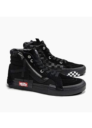 Високі кеди calvin YW0YW00747 Klein Jeans logo-debossed panelled sneakers Nero