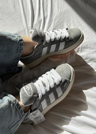 Adidas campus 00s grey / whitе8 фото