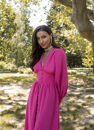 Платье платье креп шелк миди декольте 😍