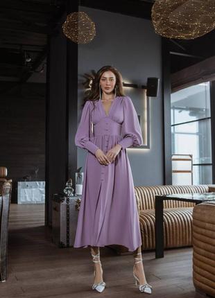 Платье платье креп шелк миди декольте 😍