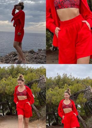 Льняной костюм