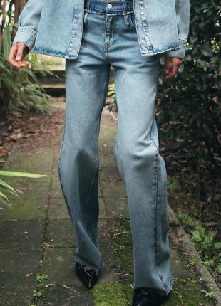 Джинси zara straight4 фото