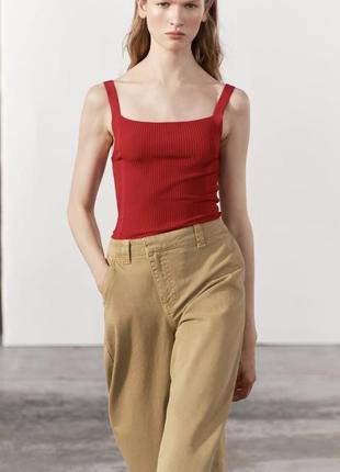 Брюки чинос з запахом zara