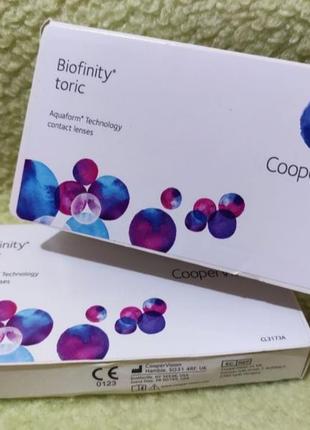 Лінзи торічні biofinity4 фото