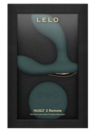 Массажер простаты lelo hugo 2 remote green 4