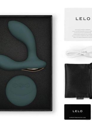 Массажер простаты lelo hugo 2 remote green 3