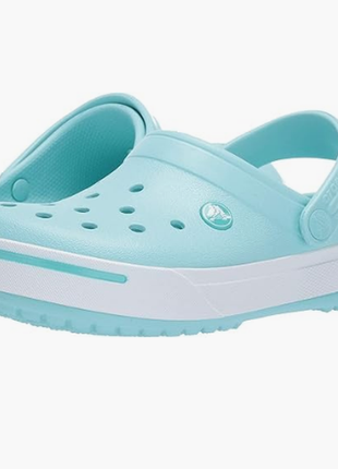Crocs крокс босоножки шлепанцы сабо клоги crocband ii clog ice blue pool