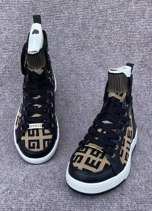 Высокие кеды кроссовки guess2 фото