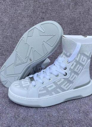 Высокие кеды кроссовки guess3 фото