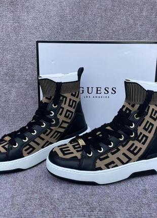 Высокие кеды кроссовки guess5 фото