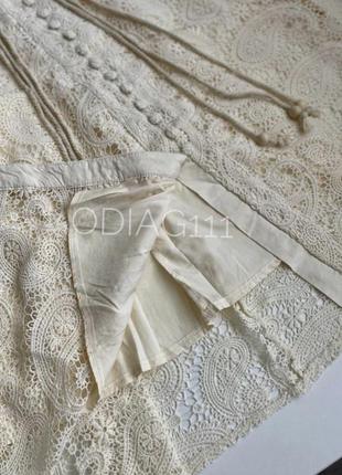 Мереживна сукня з довгим рукавом сукня для розпису