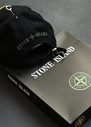 Кепка stone island чорна бейсболка чоловіча / жіноча2 фото