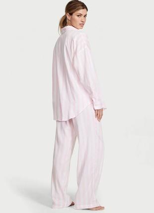 Victoria ́s victorias secret віктория сикрет піжама, костюм для сну modal-cotton long pajama set2 фото