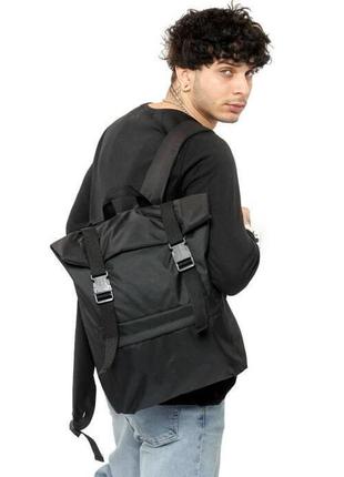 Рюкзак ролл sambag rolltop milton чорний тканевий