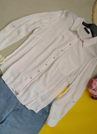 Біла базова сорочка оверсайз