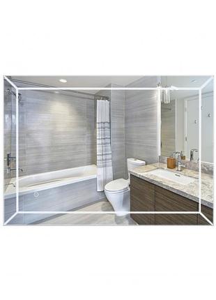 Дзеркало qtap aries 800х600 з led-підсвічуванням touch, димер, рег. яскравості reverse qt037816016080w