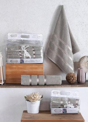 Набір якісних махрових рушників туреччина4 фото