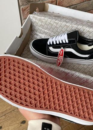 Чоловічі кеди ванс олд скул чорно-білі / замша, текстиль/ vans old skool black/white / демісезон весна літо осінь4 фото