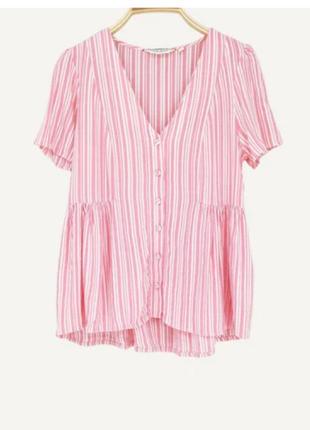 Гарна подовжена сорочка у смужку #404#