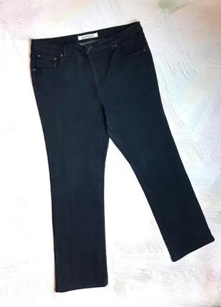 💝2+1=4 жіночі сіро-чорні прямі джинси стрейч висока посадка crimson, розмір 50 - 522 фото