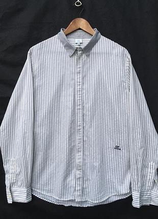 Легкая мужская рубашка gf ferre длинный рукав л/xл made in italy кэжуал casual