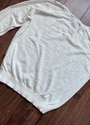 Белый джемпер h&m 3
