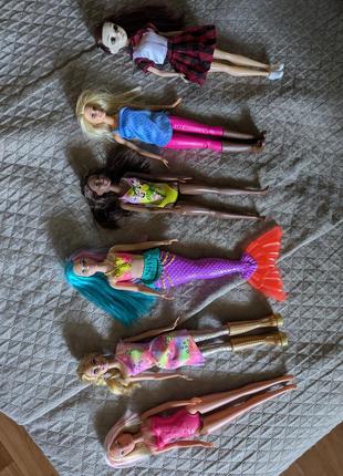 Куклы mattel барби, русалка, цветные куклы, оригинал