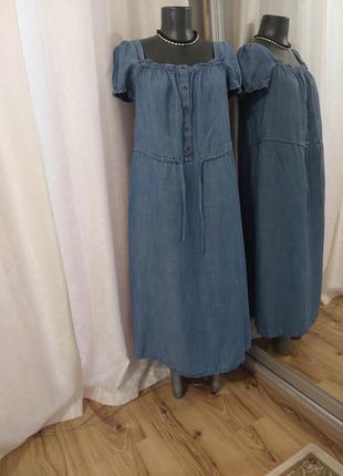 Джинсове з кишенями плаття 👗