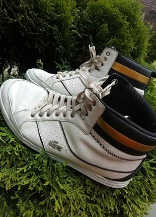 Спортивные ботинки кожаные от известного бренда.