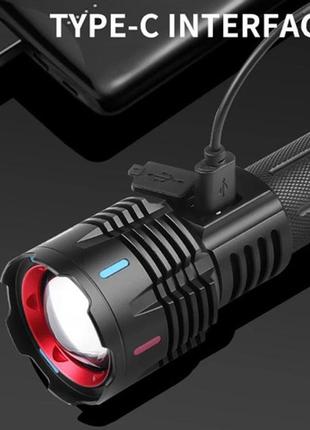 Фонарь гарантия качества g25 pm30-tg, сильный фонарик, мощный юсб фонарь, легкий...