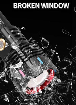 Фонарь гарантия качества g25 pm30-tg, сильный фонарик, мощный юсб фонарь, легкий...