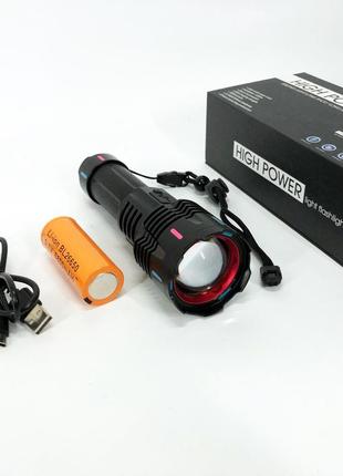 Фонарь гарантия качества g25 pm30-tg, сильный фонарик, мощный юсб фонарь, легкий...