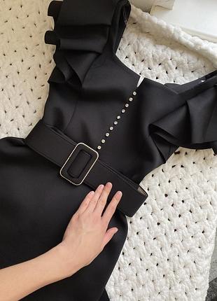 Вишуна сукня з ременем з розрізом заді / сукня з камінчиками / дорога сукня випускна /...