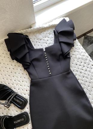 Вишуна сукня з ременем з розрізом заді / сукня з камінчиками / дорога сукня випускна /...