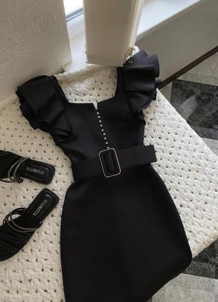 Вишуна сукня з ременем з розрізом заді / сукня з камінчиками / дорога сукня випускна /...