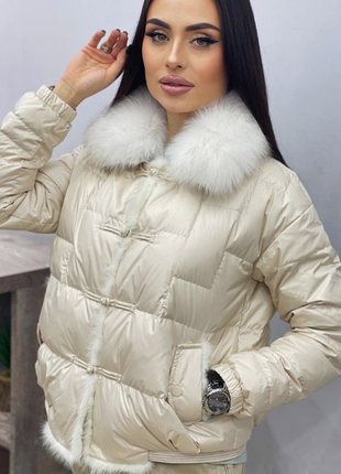 Куртка - пуховик на качиному пуху + подарунок 🎁2 фото