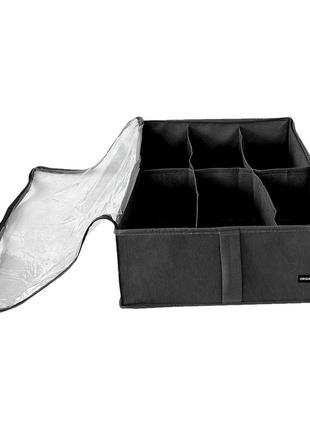Органайзер для зберігання взуття на 6 пар до 39 розміру (сірий)2 фото