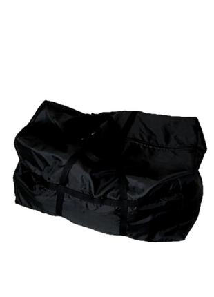 Нейлонова сумка для речей m 70*40*30 (чорний)1 фото