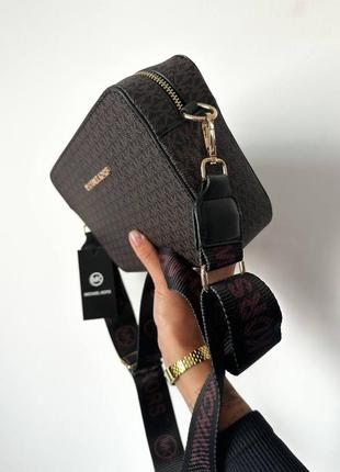 Женский каркасный клатч кросс-боди на текстильном ремне