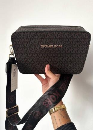 Женский каркасный клатч кросс-боди на текстильном ремне